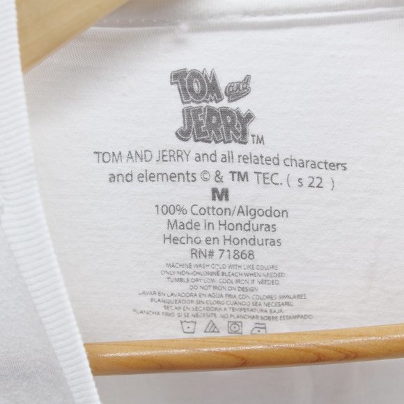 Tom & Jerry's T‎ Shirt Retro Cartoon White Size M Comic Panel Cartoon Network - Picture 5 of 6